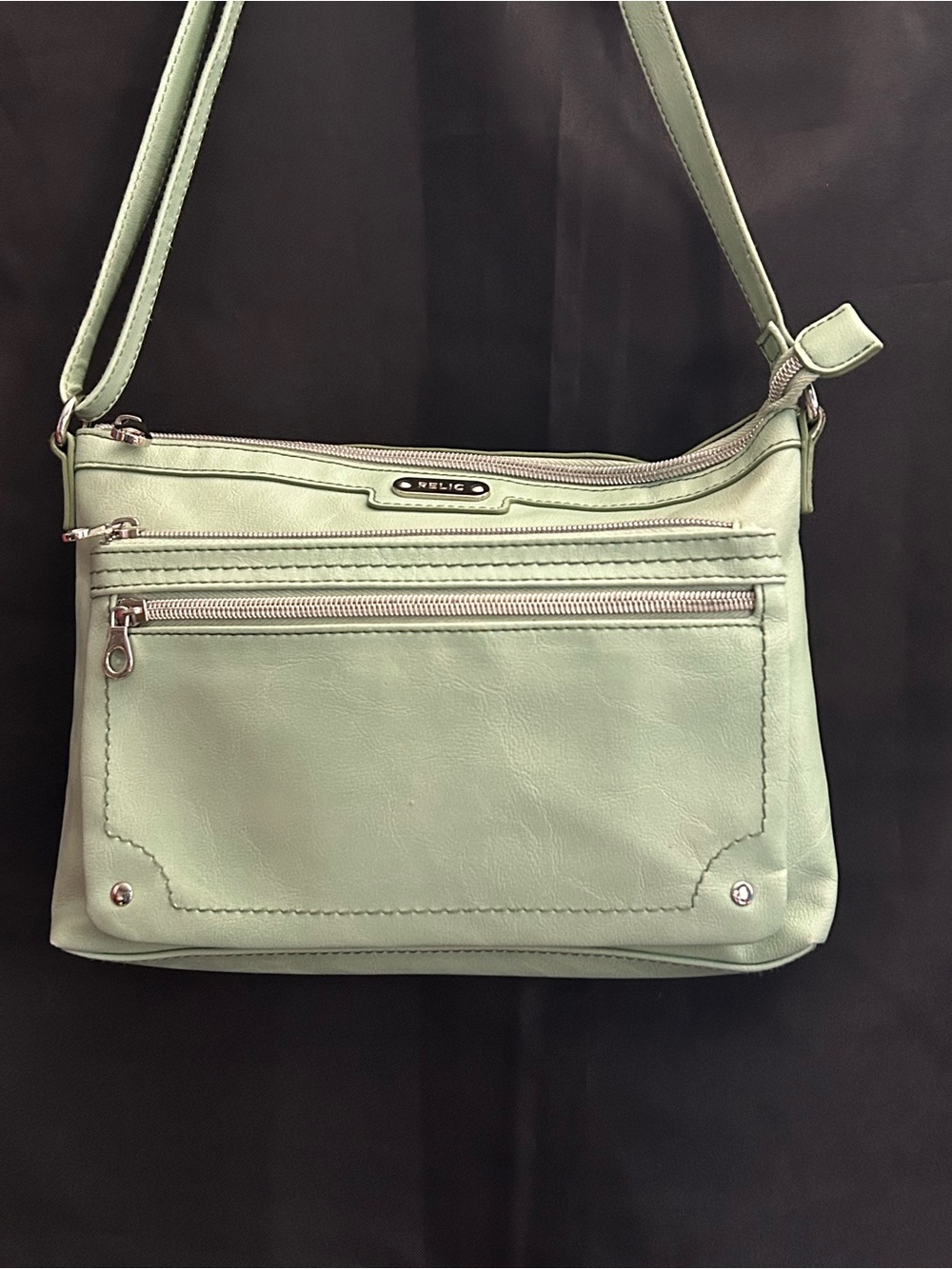 Relic Light Mint Green Crossbody Shoulder Bag